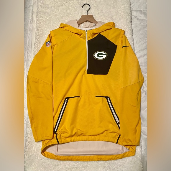 Nike | Jackets u0026 Coats | Nike Nfl Green Bay Packers Alpha Fly Rush  Performance Halfzip Pullover Jacket | Poshmark